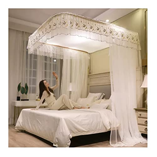 Mosquitera con dosel para cama con soporte en U e instalación sencilla 2