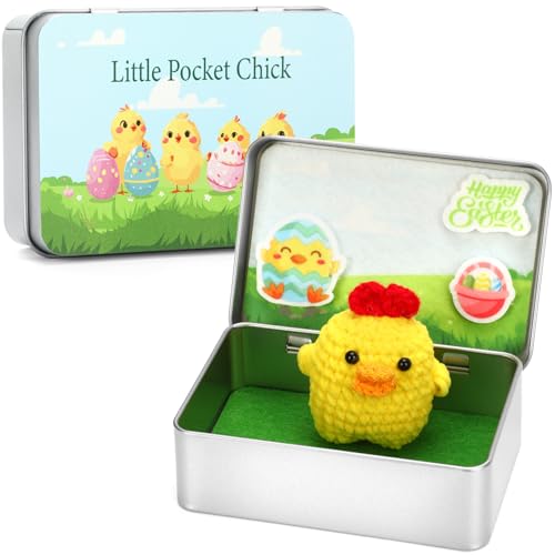 JULEASEL Little Pocket Chick, Easter Knitted...