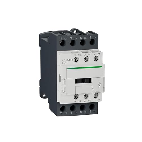 JJHQOKYNA TeSys D Series Four-Pole contactor 9A 110VDC; LC1DT20FDC