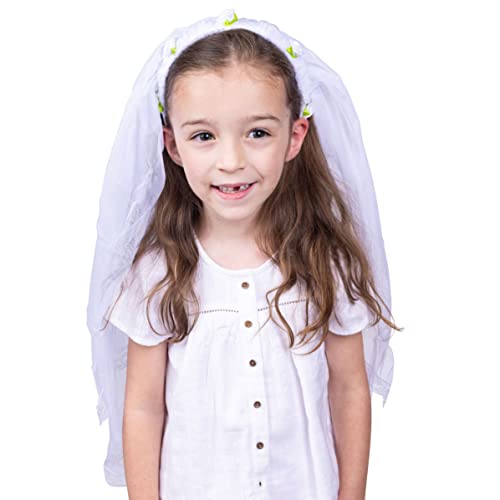Dress Up America Enfants Adorable voile de mariée blanche
