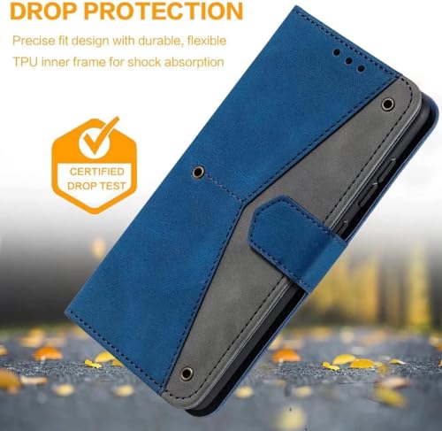 Image of GoldKart Flip Back Cover Case for OnePlus Nord 4 5G| Dual-Color Leather Finish Flip Cover | Inbuilt Stand & Pockets | Flip Cover for OnePlus Nord 4 5G(Faux Leather, Blue)