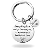 Mother Day Keychain,Mom Birthday Gifts from Daughter Keychain-As My Mom and Best Friend,Love Always,Large