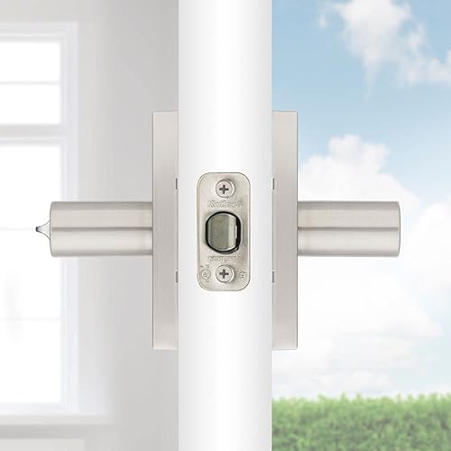 Miniatura 8 de Kwikset Halifax - Manija de puerta de entrada con cerradura y llave, palanca reversible con llave segura, exterior, para entrada delantera y