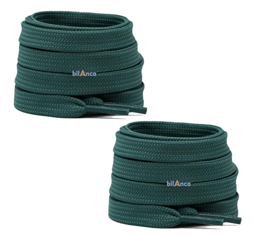 Image of 2 PAIRS Flat Shoe laces 48 Inches Wide Shoelaces for Athletic Running Sneakers Sports Shoes Boot Laces Strings (2 Pairs)