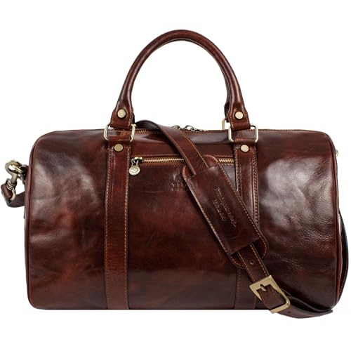 Reisetasche aus Leder - Weekender Herren und Damen - Hochwertige Reisetaschen - Edel &...