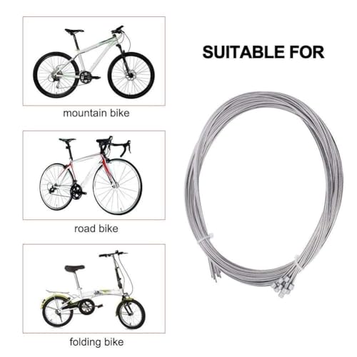 Image of Bicycle Multispeed Gear Shifters Cable Inner Replaceable Derailleur Gear Wire Shift Cable Casing for Cycle Set of 4pcs