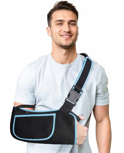 SEESUNO Arm Sling, Ambidextrous Adjustable Arm Sling for Arm Support Shoulder Injury & Wrist Injury