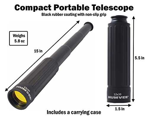 Image of Humvee Monocular Telescope, for Men, Camping, for Hunting, Fishing, Cruises, Hiking, Military Gear, Great Tactical Gear, Gadget for Men