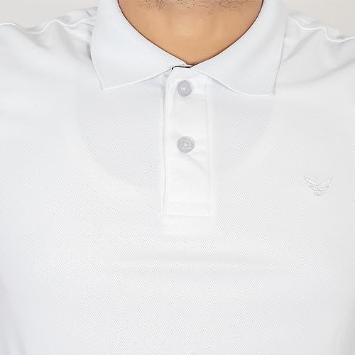 Image of VELOREX Men's Tshirts Polyester Solid Half Sleeves Sports Regula Fit Polo T Shirt for Men