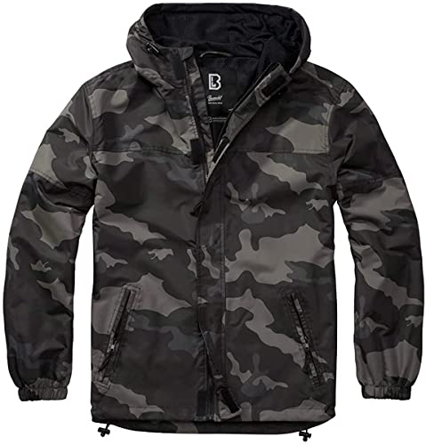 Coupe-vent d'été zippé veste légère coupe-vent mixte Brandit capuche