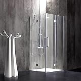 Kiamami Valentina Box Doccia Angolare 70x70 Cm Senza Telaio Cristallo 6 Mm