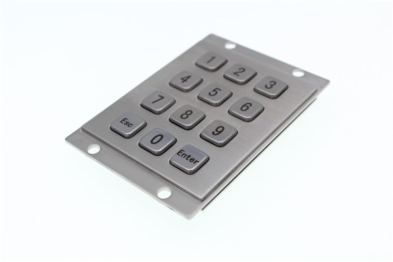 Teclado numérico industrial de 12 teclas que resiste la intemperie en casilleros 3