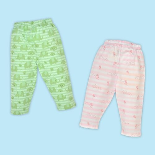 Image of LuvLap Baby Boys & Girls 100% Cotton Night Suit, Pack of 2