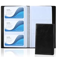 Visitenkarten Aufbewahrung, Visitenkartenmappe für 120 Karten, PU-Leder Visitenkartenhalter, Visitenkartenbox, Visitenkarten-Organizer für Büro und Praxis Visitenkartenbuch Kundenkarten Kreditkarten