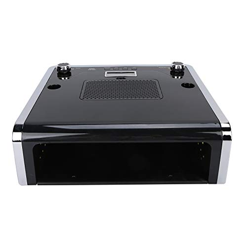 ANGGREK 4 in 1 Nail File Drill Nail Suction Dust Collector Gel Nail Curing Lamp LED Desk Lamp Nail Dryer Light Nail Grinding Machine for Acrylic Gel Nails 108W (Black)