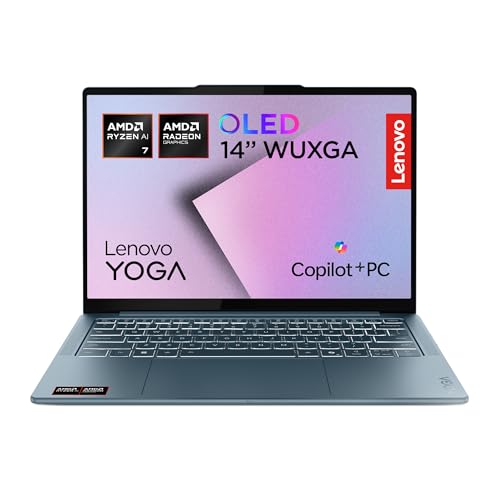 Lenovo Yoga Slim 7 14AKP10 - Ordinateur Portable 14'' WUXGA (AMD Ryzen AI 7 350, RAM 32Go, SSD 1Tb, IAMD Radeon 860M Graphics,Windows 11 Home) Clavier...