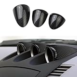 Fewshaw Carbon Fiber Style Center Console Instrument Panel Dashboard Frame Cover Trim Accessories for Nissan 350Z