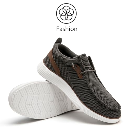Image of Mens Loafers Walking Slip on Boat Shoes Running Tennis Athletic Sneakers Workout Sports Gym Fashion Classcial Non Slip Sneakers Casual Comfortable Shoes Leisure Vintage Flat