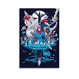SHARU I EBRHU Póster de princesa Mononoke para pared, lienzo moderno, pintura para sala de estar, dormitorio, 20 x 30 cm, estilo sin marco