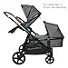 Venice Child Maverick Infant Bassinet for Single to Double Stroller (Not Included) with Cell Phone Side Pocket and Sun Guard Canopy, Twilight