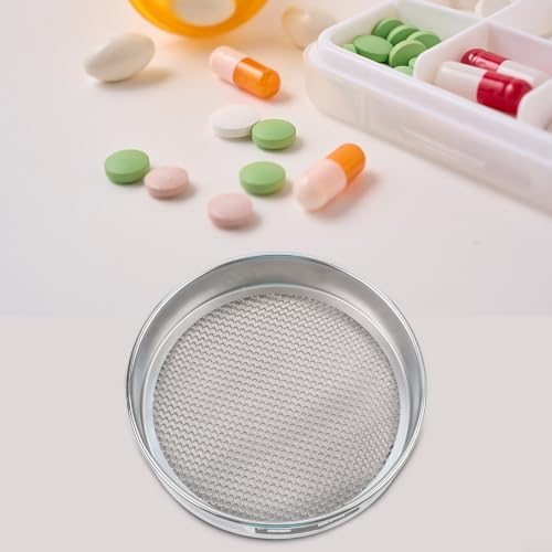 Prueba colador cromo de 20cm para laboratorio con malla 7 de control de calidad 3