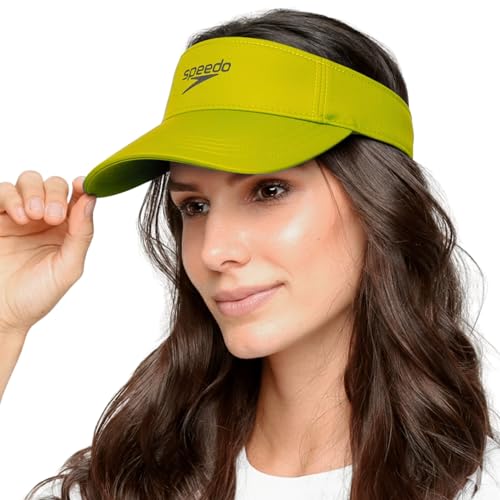 SPEEDO Viseira Feminina Sport Regulável, Amarelo Spirit, Único