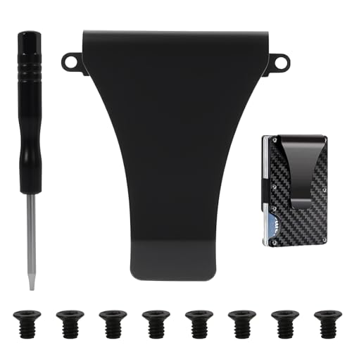 Wallet Money Clip Accessories Kit Compatible with The Ridge RFID Minimalist Metal Wallets, Repair Parts Set Includes Replacement Parts with Screws, Cash Strap and Screwdriver