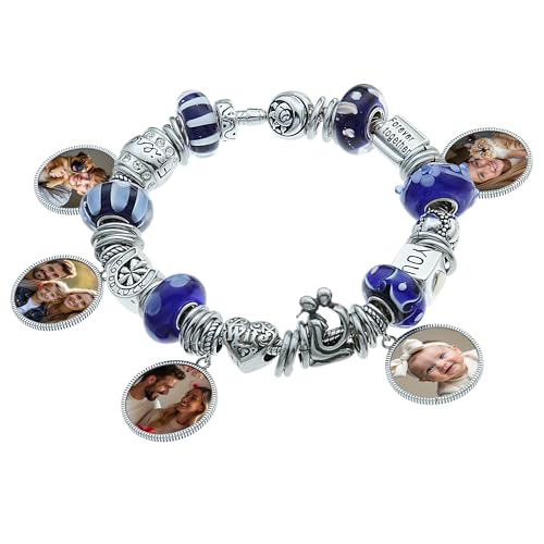 Custom Photo Charm with Picture Personalized Text Coin Family Bead Gift f/Mother Girlfriend Wife Mother's Day Gift2
