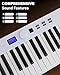 AiJoy 88-Key Piano Keyboard with Semi-Weighted Keys Portable Folding Piano, 128 Tones, Speakers, USB-MIDI, Carry-Bag, Sustain Pedal, Stand Electric Keyboard Piano for Beginners, White