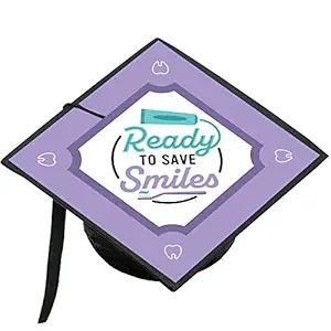 Big Dot of Happiness Dental School Grad - Dentistry and Hygienist Graduation Cap Decorations Kit - Grad Cap Cover