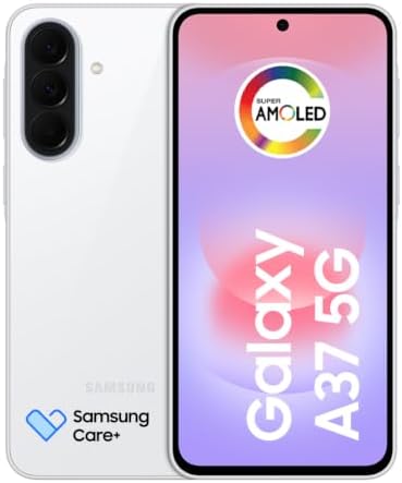Celular Samsung Galaxy A37 5g 256GB, 8GB RAM, Câmera Tripla de até 50MP Ois, Selfie de 12MP Video Hdr, Ip68, Tela Super AMOLED 6.7", Recursos AI, Até 6 Atualizações de Android e Segurança (Branco)