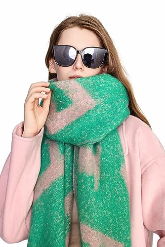 Yatemiole Women's Cashmere Warm Scarf Winter Soft Shawl Oversized Scarves2