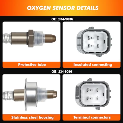 Sensor de Oxígeno 4 Pcs Compatible Nissan Altima Maxima 2010-2013 miniatura 6