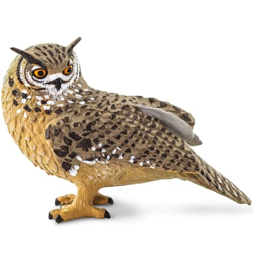 Safari Ltd. Eagle Owl Figurine - Detailed 3" Plastic Model