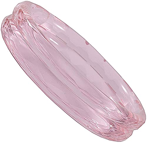 Image of ZULKA Get your traditions Glass With Diamond Pattern Glossy Finished Kada Set For Women and Girls,(Pink 2.4 Inches), Pack Of 2 Kada Set