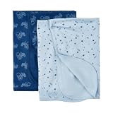Pippi 2er Pack Baby Decke für Wickeln, Spielen und Schutz Geeignet Set Costume da Bagno, Multicolore (Estate Blue 722), (Taglia Unica: 70x70) Unisex-Bimbi