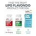 Lipo-Flavonoid Balance Support Supplement - Inner Ear Health & Vertigo Relief with Ginkgo Biloba, Bioflavonoids, & B Vitamins - Reduces Dizziness, Spinning, & Swaying - 30-Count