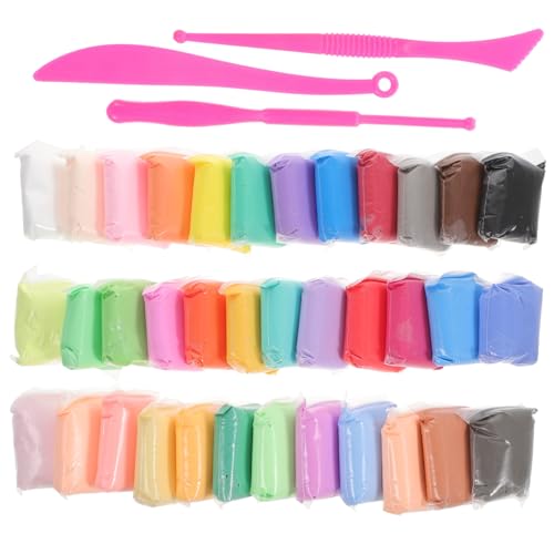 Lurrose 2 Conjuntos Conjunto Infantil De Argila Escultura Em Argila Para Crianças Argila De Moldagem