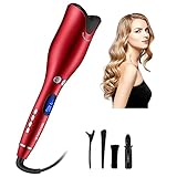 MIUOPUR Automatic Hair Curling Iron with Ceramic Ionic Barrel, Smart Anti-Stuck, Auto Rotating Hair...