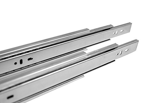 Silverline FBS43 - 12 inch Drawer Slide 75 lb Ball Bearing Full Extension Cabinet Hardware 10 Pairs