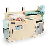 Surblue Organizador colgante para mesita de noche, beige