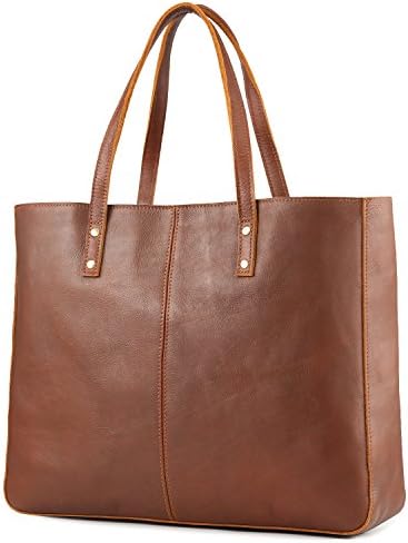 Kattee Genuine Leather Purses and Handbags for Women Vintage Tote Briefcase Laptop Shoulder Bag Kattee Genuine Leather Purses and Handbags for Women Vintage Tote Briefcase Laptop Shoulder Bag