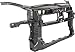 Garage-Pro Radiator Support Assembly Compatible with Volkswagen Jetta 2005-2010 VW1225128
