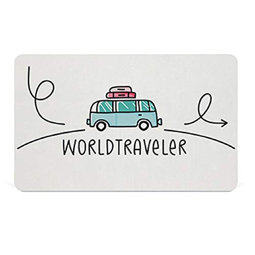 PPD Frühstücksbrettchen Worldtraveler Frühstücksbrett Schneidebrettchen Campen Camping Campingbus