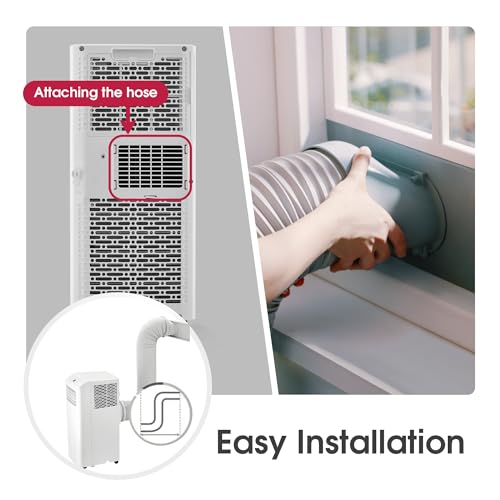 Image of LG LP0624WFR Portable Air Conditioner w /Remote, Cools 250 Sq.Ft, Quiet Operation, 115V, 6,000 BTU (9700 ASHRAE), White