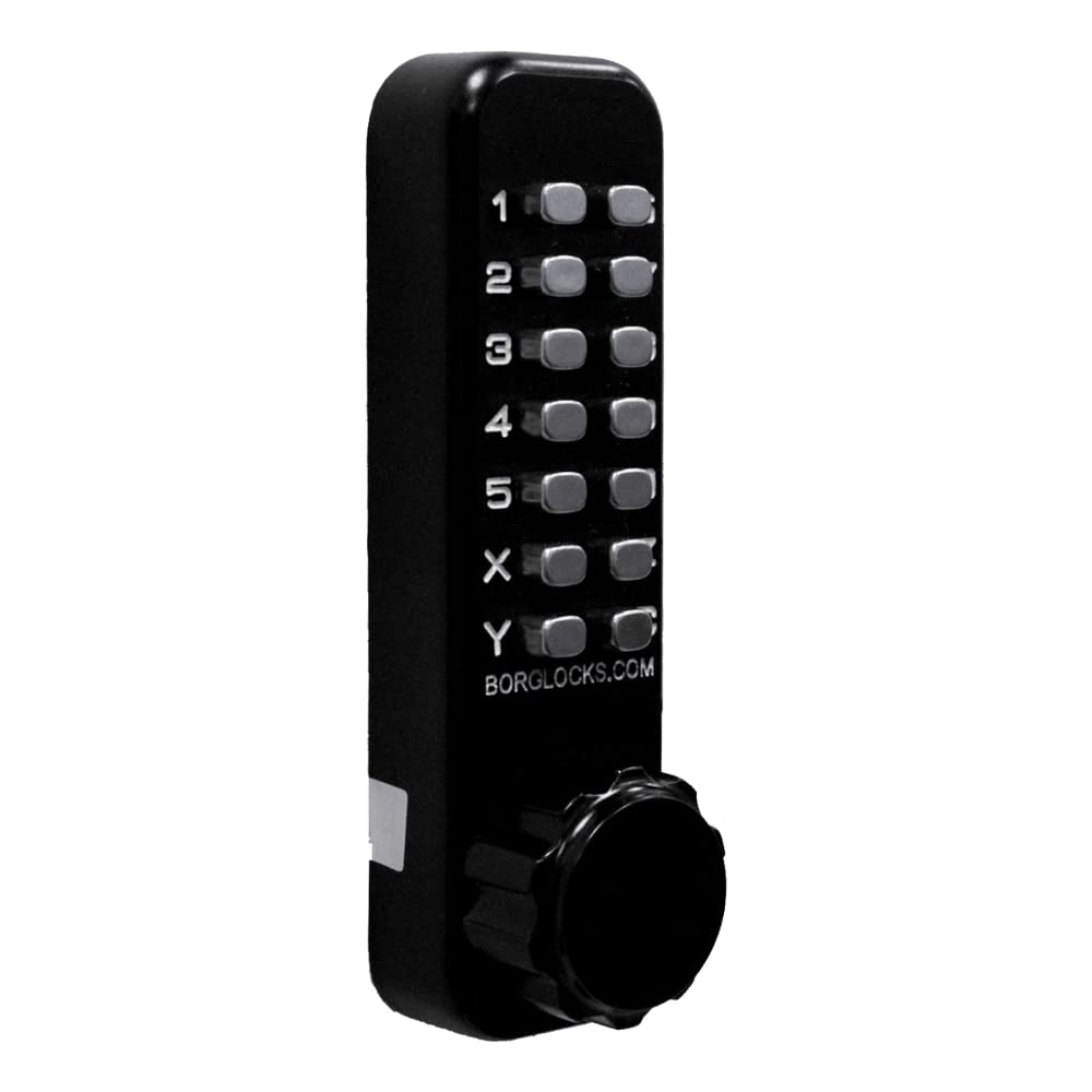 Borg Locks BL2601 Marine Grade Polished Chrome Keypad with Inside Handle Digital Lock