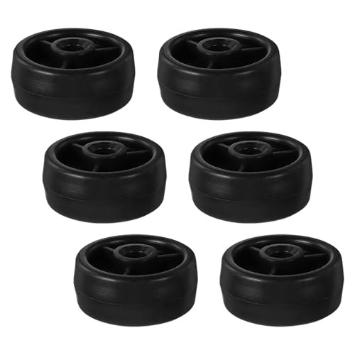 Gatuida 6 Ruedas de Rodillo de Plástico para Equipo de Ejercicio Fitness, 1,8 Pulgadas, Accesorios de Repuesto para Bicicletas Estáticas y Cintas de Correr, Instalación Rápida