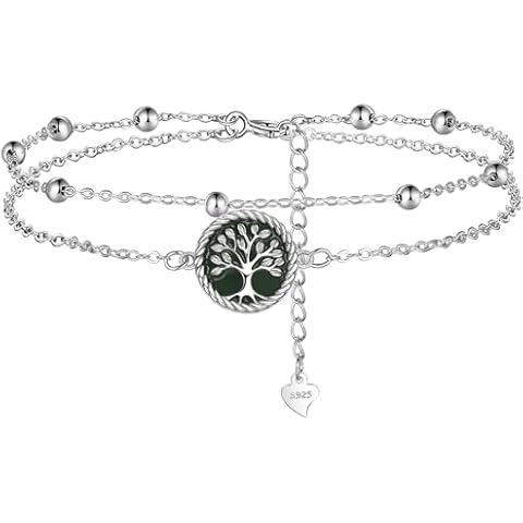 Lydreewam Tree of Life Silver Anklet Cover