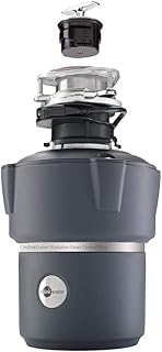 InSinkErator Garbage Disposal, Evolution Cover Control Plus, Quiet Series, 3/4 HP Batch Feed, Gray