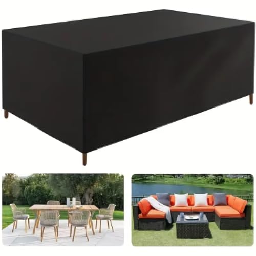 Housses de meubles de patio imperméables 200x160x70 bâche salon de jardin